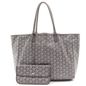 Goyardine Saint Louis Pm St Louis Grey Coated Canvas Tote